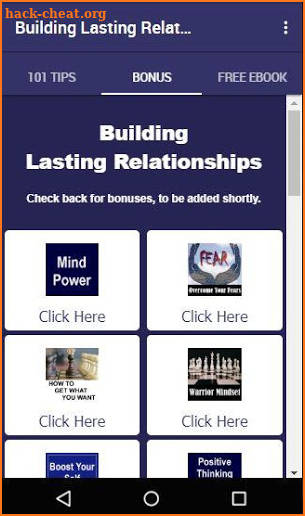 Building Lasting Relationships screenshot