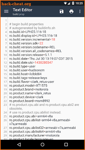BuildProp Editor screenshot