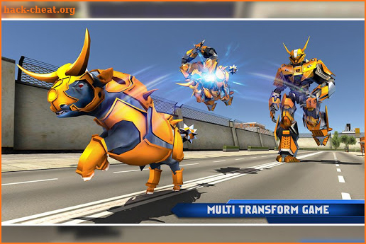 Bull Robot Car Transforming Games: Robot Shooting screenshot