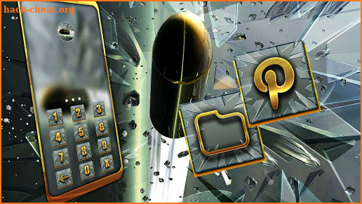 Bullet Broken Glass Theme screenshot