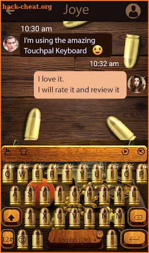 Bullet Gun Keyboard Theme screenshot