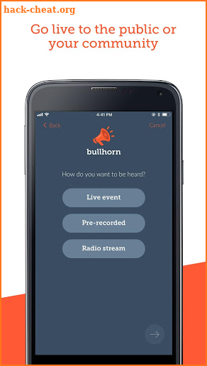 Bullhorn! screenshot