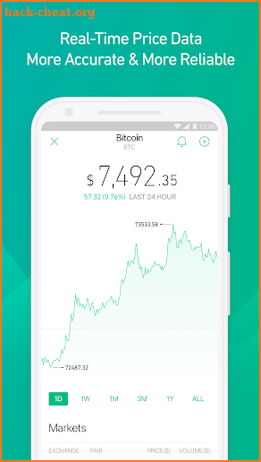 Bullseye-Bitcoin Live Data & Track Cryptocurrency screenshot