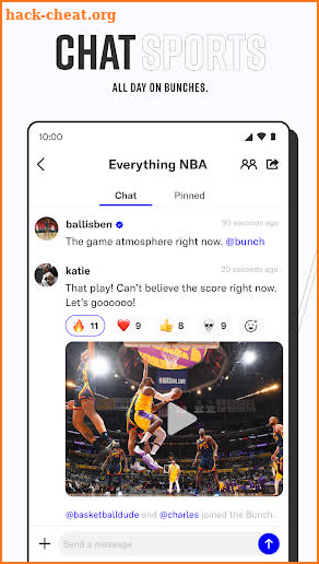 Bunches: Chat Sports screenshot