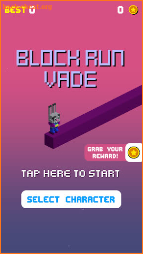 Bunny Block Run Vade - 3D Block Evader Runner Game screenshot