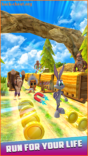 Bunny Dash Vs Hunted Jungle Runner 2019 screenshot