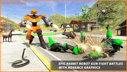 Bunny Jeep Robot Game: Robot Transforming Games screenshot