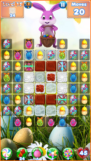 Bunny Match - Easter games and match 3 games screenshot