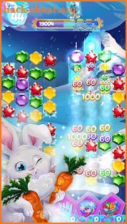 Bunny's Frozen Jewels: Match 3 screenshot
