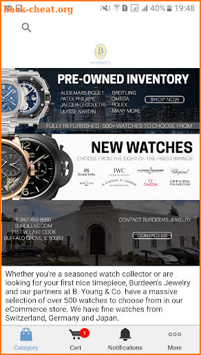 Burdeen's Watches - Buy & Sell Luxury Timepieces screenshot
