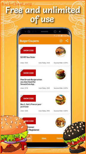 Burger Coupons screenshot