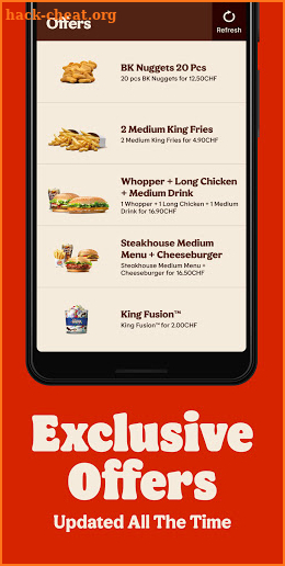 Burger King CH screenshot