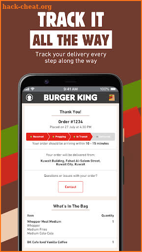 Burger King Kuwait screenshot
