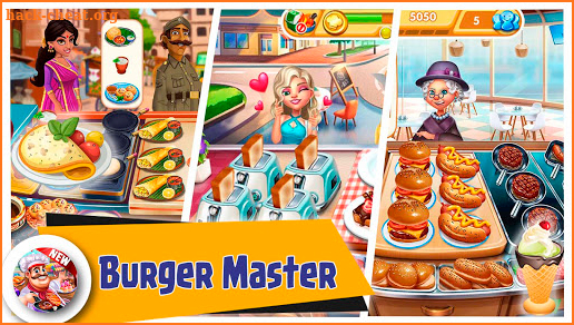 Burger Master Chef🔥 Crazy Cooking Restaurant Game screenshot