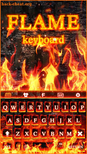 Burning Animated Keyboard screenshot