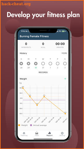 Burning Female Fitness screenshot