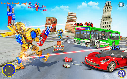 Bus Robot Car Game: Drone Robot Transforming Game screenshot