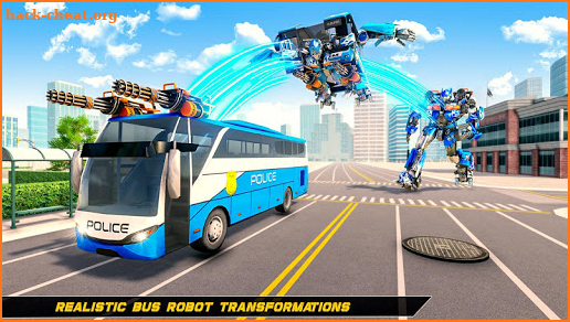 Bus Robot Car Transform War –Police Robot games screenshot