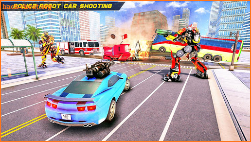 Bus Robot Car Transform War –Police Robot games screenshot