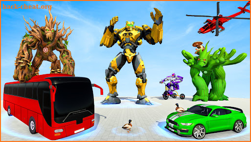 Bus Robot- Dragon Robot Game screenshot