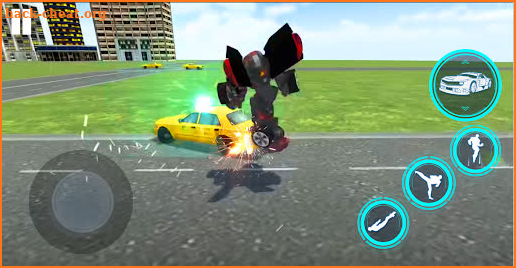 Bus Robot Game, Flying Police screenshot