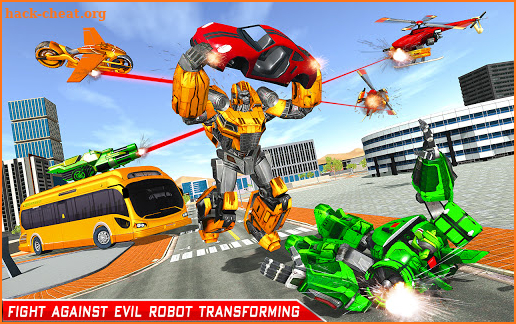 Bus Robot Transforming Game - Gorilla Robot Game screenshot