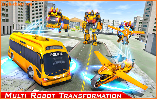 Bus Robot Transforming Game - Gorilla Robot Game screenshot