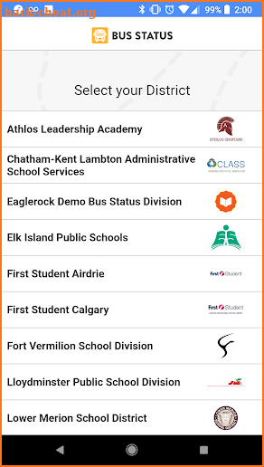 Bus Status screenshot