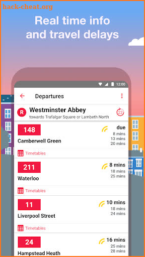 Bus Times London – TfL timetable and travel info screenshot