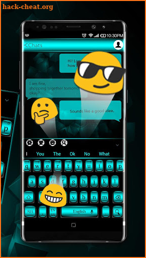 Business Black Blue Keyboard screenshot