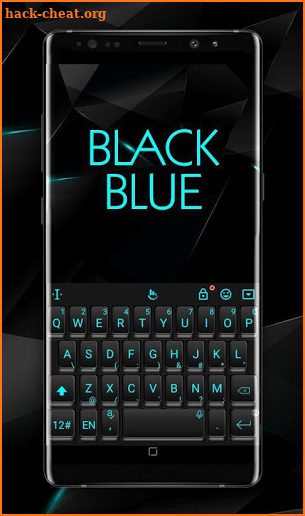 Business Black Blue Keyboard Theme screenshot