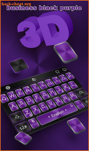 Business Black Purple Keyboard Theme screenshot