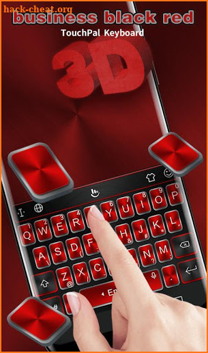 Business Black Red Keyboard Theme screenshot