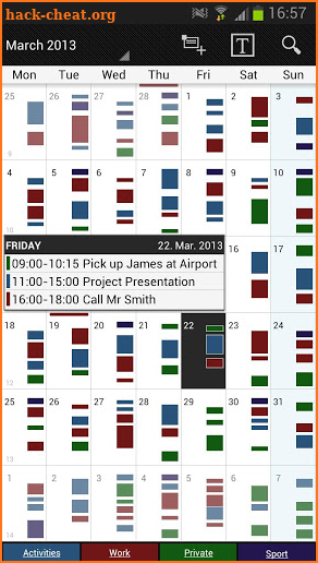 Business Calendar screenshot