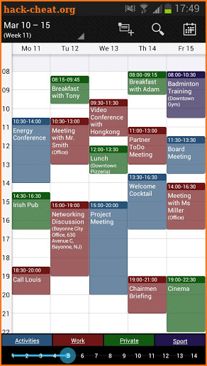 Business Calendar screenshot