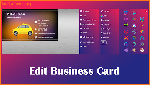 Business Card Maker screenshot