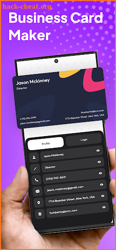 Business Card Maker: Logo Card screenshot