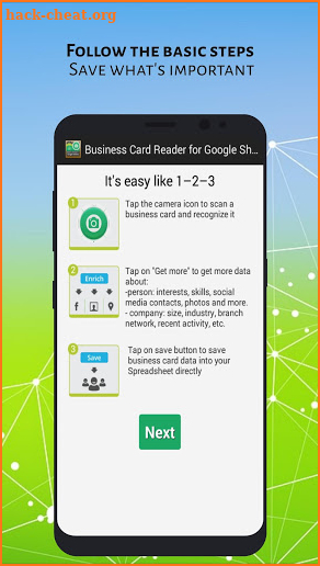 Business Card Reader for Google Sheets screenshot