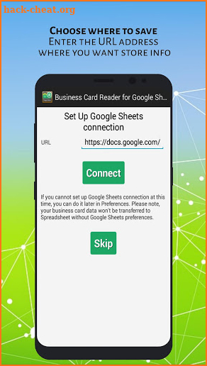 Business Card Reader for Google Sheets screenshot