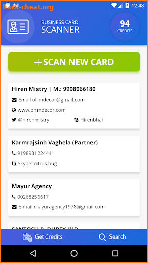Business Card Scanner 2 screenshot