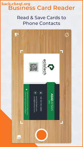Business Card Scanner & Reader Pro screenshot