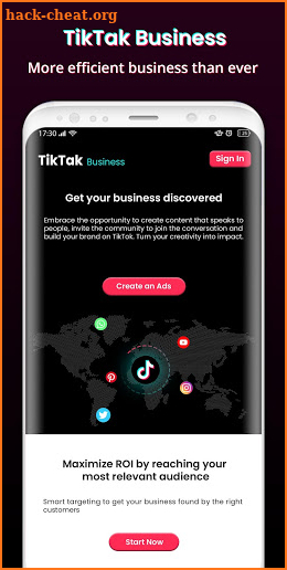 Business for TikTak App screenshot