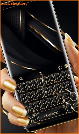 Business Gold Black Keyboard Theme screenshot