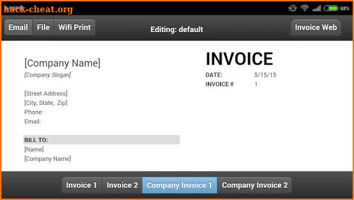 Business Invoice screenshot