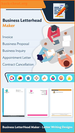 Business LetterHead Maker – Letter Writing Designs screenshot