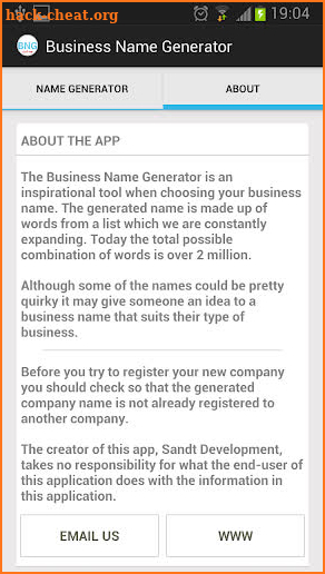 Business Name Generator Adfree screenshot