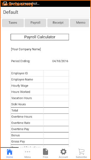 Business Payroll screenshot