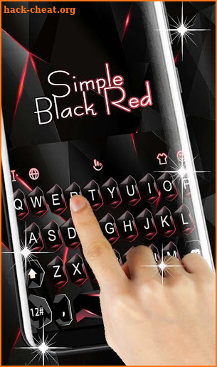 Business Simple Black Red Keyboard Theme screenshot
