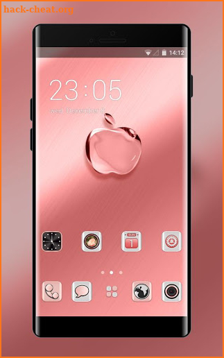 Business Theme for iPhone: Pink Phone X wallpaper screenshot