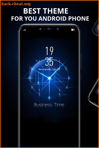 Business Time black tech clock cool theme screenshot